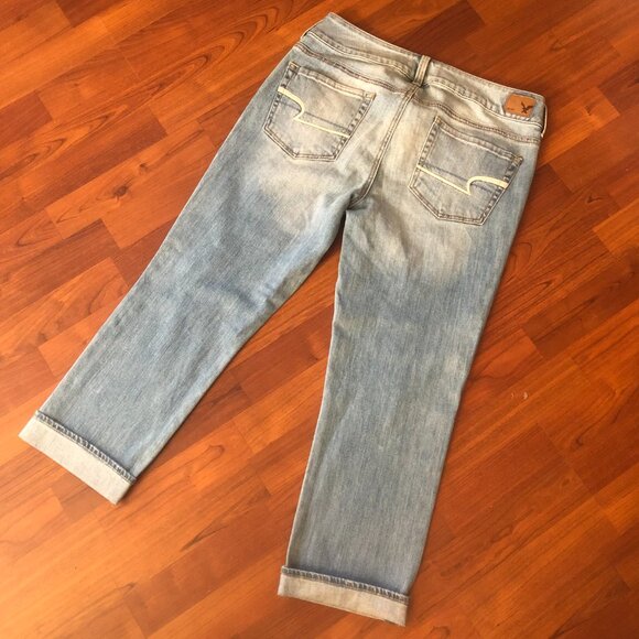 AEO ARTIST CROP STRETCH JEANS - 8R - Picture 5 of 9